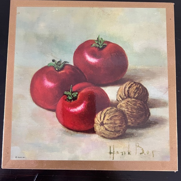 HANK BOJ FRUIT PRINTS , set of four vintage prints fruit still life. - Picture 2 of 12